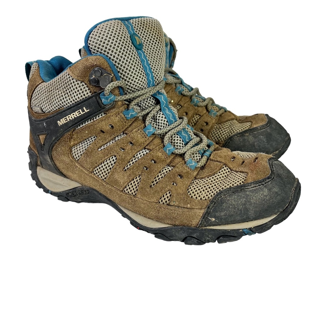 MERRELL ACCENTOR MID VENT Kangaroo Celestial Boots Hiking Ankle Shoes sz 9.5